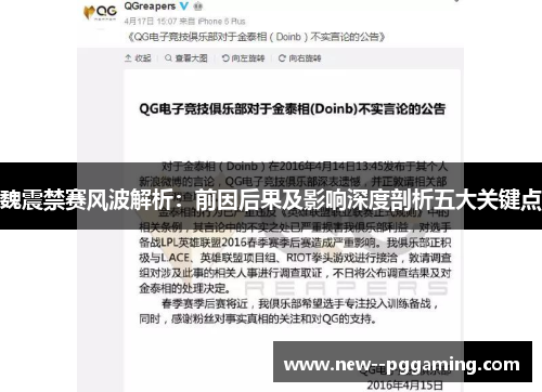 魏震禁赛风波解析：前因后果及影响深度剖析五大关键点